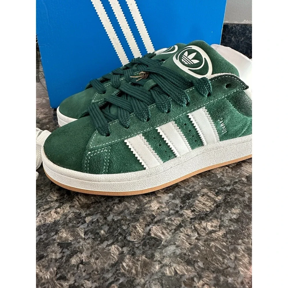 Adidas Originals Campus 00s Dark Green White GS Kids Shoes IH7492 302 Sz 5.5